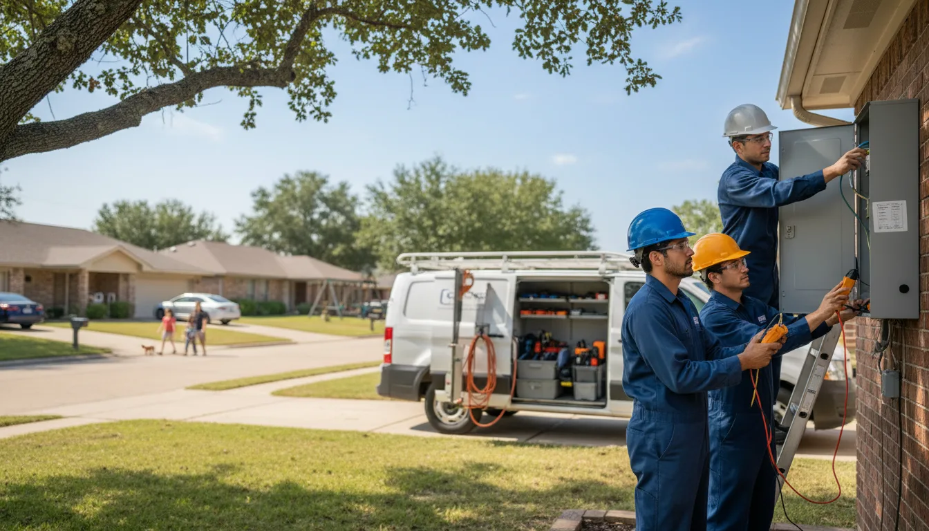 Certified electrician providing emergency electrical services in Orange City, IA